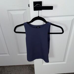 Express Charcoal Blue Sleeveless Tank Top – XS